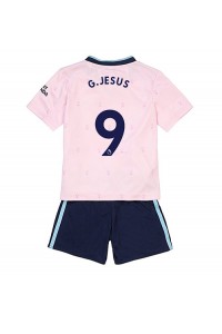 Arsenal Gabriel Jesus #9 Babytruitje 3e tenue Kind 2022-23 Korte Mouw (+ Korte broeken)